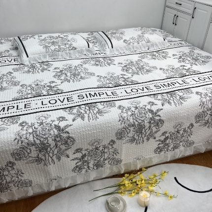 91家纺网 家纺一手货源 找家纺 （总）暖居 2025新款支持定制纯棉榻榻米三件套单件被套农村大炕盖