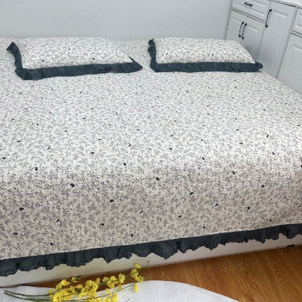 91家纺网 家纺一手货源 找家纺 （总）暖居 2025新款支持定制纯棉榻榻米三件套单件被套农村大炕盖