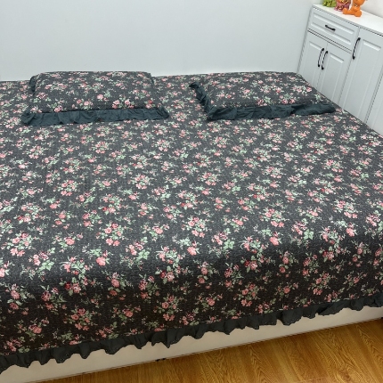 91家纺网 家纺一手货源 找家纺 （总）暖居 2025新款支持定制纯棉榻榻米三件套单件被套农村大炕盖