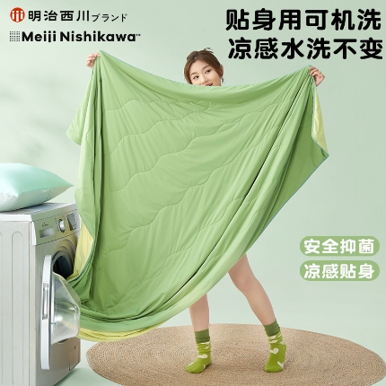 91家纺网 家纺一手货源 找家纺 （总）明治西川 冰果（bingo）大豆凉感夏被系列 A类夏凉被