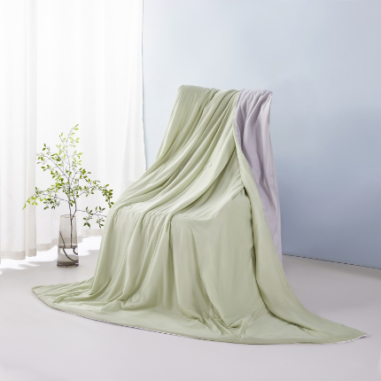 91家纺网 家纺一手货源 找家纺 （总）美宜家 2025新款A类氨纶凉感丝冰激凌夏被被子被芯