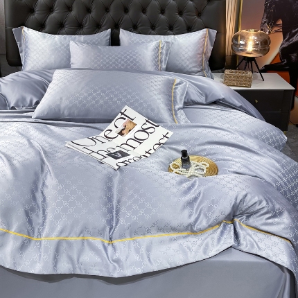 91家纺网 家纺一手货源 找家纺 （总）3经年：2025年60S贡缎提花水洗真丝冰丝天丝四件套直播爆款