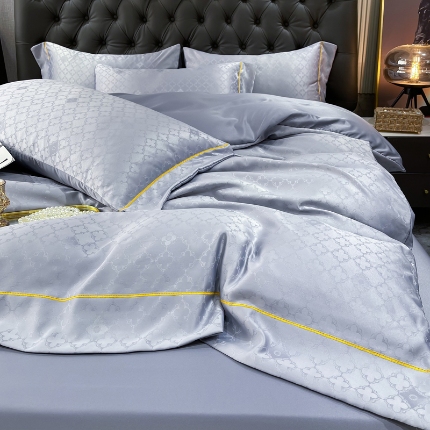 91家纺网 家纺一手货源 找家纺 （总）3经年：2025年60S贡缎提花水洗真丝冰丝天丝四件套直播爆款