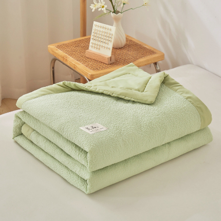 91家纺网 家纺一手货源 找家纺 （总）典冠（有质检）2024爆款7D云柔皱皱纱A类棉小泡良品大豆夏被