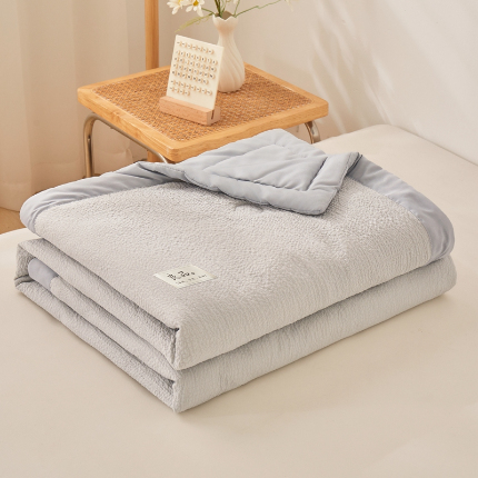 91家纺网 家纺一手货源 找家纺 （总）典冠（有质检）2024爆款7D云柔皱皱纱A类棉小泡良品大豆夏被