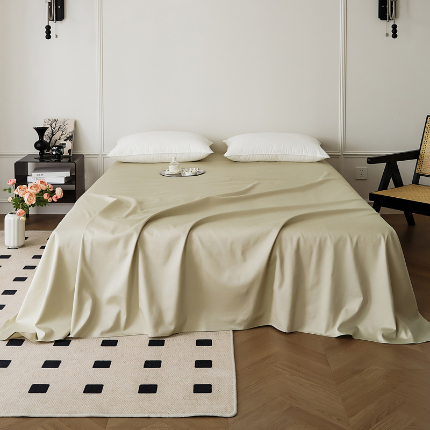 EH家居 2024新款长绒棉春夏单品系列-单床单 蜜合玉