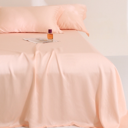 91家纺网 家纺一手货源 找家纺 2024夏天丝床单品三件套床单枕套组合100%兰精天丝礼盒装