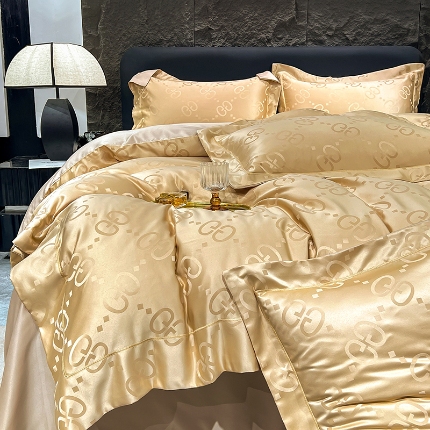 91家纺网 家纺一手货源 找家纺 （总）经年 2025年水洗真丝提花四件套 洛克系列