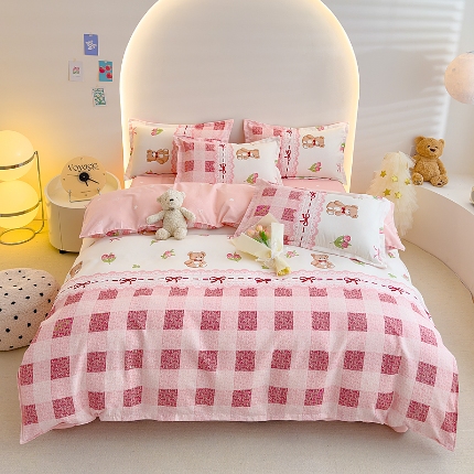 91家纺网 家纺一手货源 找家纺 新品 2025加厚磨毛植物羊绒四件套床单款床笠款都有