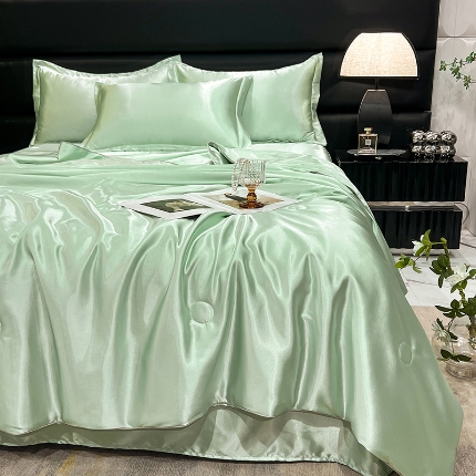 91家纺网 家纺一手货源 找家纺 （总）新18 经年2025年 丝绸真丝手感水洗真丝天丝夏被四件套直播爆款