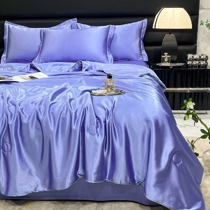 91家纺网 家纺一手货源 找家纺 （总）新18 经年2025年 丝绸真丝手感水洗真丝天丝夏被四件套直播爆款