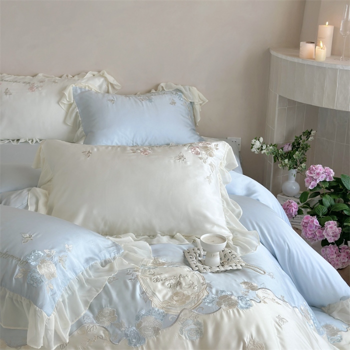 91家纺网 家纺一手货源 找家纺 （总）MIU缪家居  2024新款80支兰精天丝四件套-浪漫主义