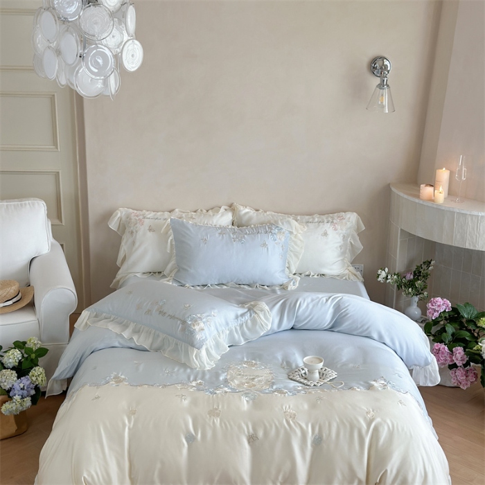 91家纺网 家纺一手货源 找家纺 （总）MIU缪家居  2024新款80支兰精天丝四件套-浪漫主义