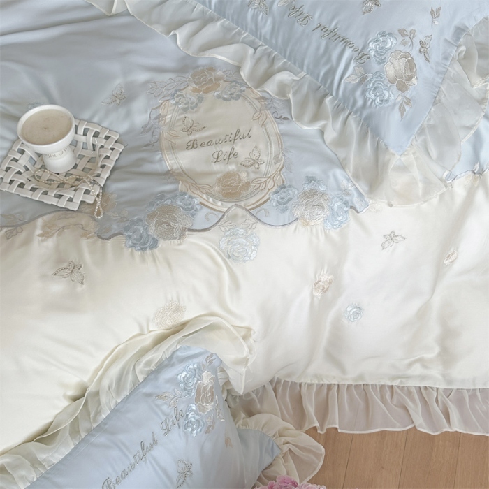 91家纺网 家纺一手货源 找家纺 （总）MIU缪家居  2024新款80支兰精天丝四件套-浪漫主义