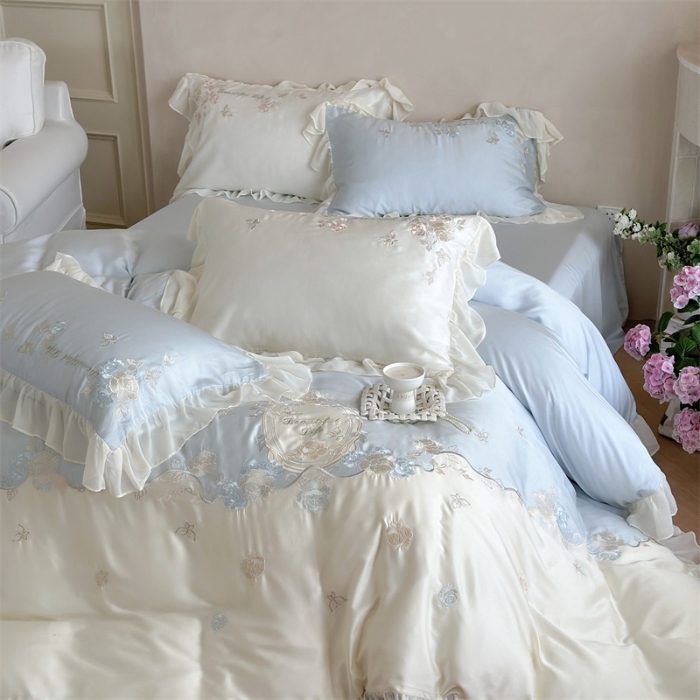 91家纺网 家纺一手货源 找家纺 （总）MIU缪家居  2024新款80支兰精天丝四件套-浪漫主义