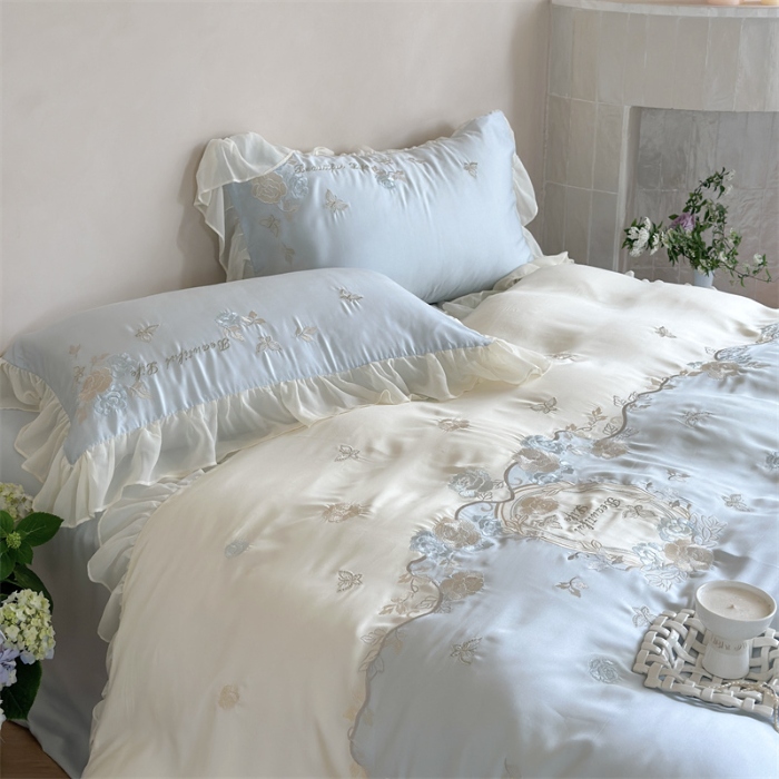 91家纺网 家纺一手货源 找家纺 （总）MIU缪家居  2024新款80支兰精天丝四件套-浪漫主义