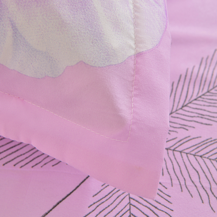 91家纺网 家纺一手货源 找家纺 小雨家纺 2026新款芦荟棉单件床裙+床裙三件套 阳光花朵粉