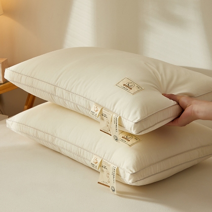 91家纺网 家纺一手货源 找家纺 （总）乐可 2024新款A类本色全棉枕 枕头枕芯-风格二