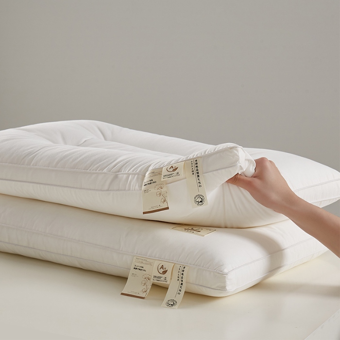 91家纺网 家纺一手货源 找家纺 （总）乐可 2024新款A类本色全棉枕 枕头枕芯-风格一