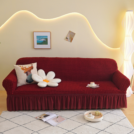 91家纺网 家纺一手货源 找家纺 （总）启博家纺 2022新款泡泡纱弹力沙发套