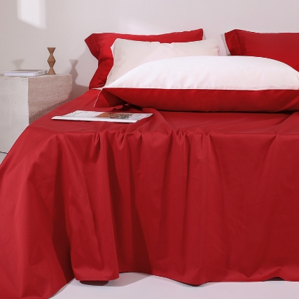 91家纺网 家纺一手货源 找家纺 （总）2024新品-50双股长绒棉单品系列-单床单枕套组合三件套-全棉床单被单