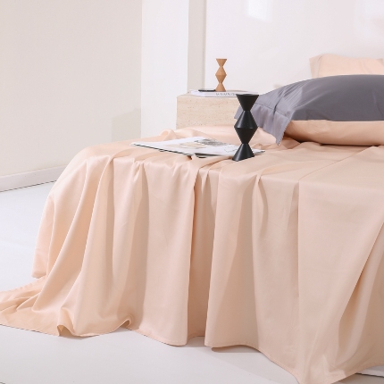 91家纺网 家纺一手货源 找家纺 （总）2024新品-50双股长绒棉单品系列-单床单枕套组合三件套-全棉床单被单