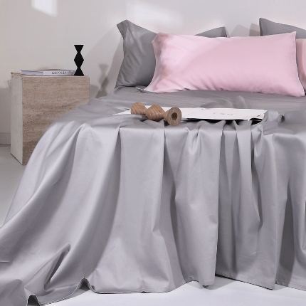 91家纺网 家纺一手货源 找家纺 （总）2024新品-50双股长绒棉单品系列-单床单枕套组合三件套-全棉床单被单