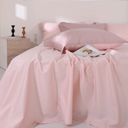 91家纺网 家纺一手货源 找家纺 （总）2024新品-50双股长绒棉单品系列-单床单枕套组合三件套-全棉床单被单