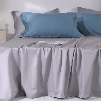 91家纺网 家纺一手货源 找家纺 （总）2024新品-50双股长绒棉单品系列-单床单枕套组合三件套-全棉床单被单