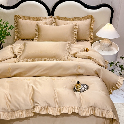 91家纺网 家纺一手货源 找家纺 （总）新19 经年2025年水洗真丝冰丝天丝韩版四件套直播爆款 一世系列