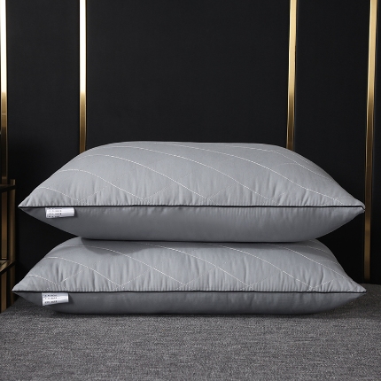 91家纺网 家纺一手货源 找家纺 浩宇家纺 新款绗缝枕芯成人舒适单人羽丝绒枕头芯家用护颈枕