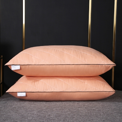 91家纺网 家纺一手货源 找家纺 浩宇家纺 新款绗缝枕芯成人舒适单人羽丝绒枕头芯家用护颈枕