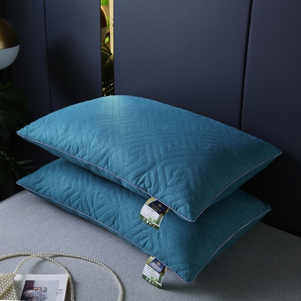 91家纺网 家纺一手货源 找家纺 （总）浩宇家纺 艾草希尔顿大豆枕芯出口跨境枕头绗缝单人羽丝绒