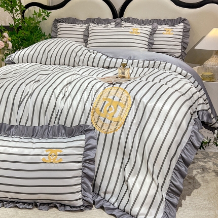 91家纺网 家纺一手货源 找家纺 （总）新21 经年2025年 水洗真丝冰丝天丝韩版四件套直播爆款 浅夏系列