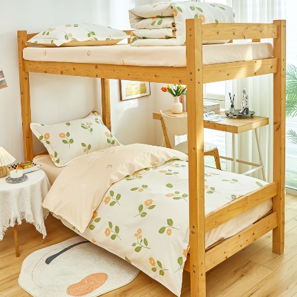 91家纺网 家纺一手货源 找家纺 （总）卓越 2024全棉12868印花学生宿舍三件套