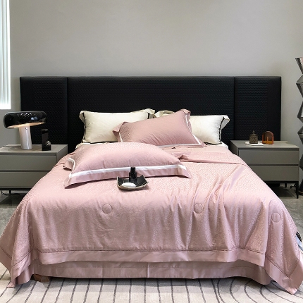 91家纺网 家纺一手货源 找家纺 （总）黑白森林2024款 高支天丝棉提花系列夏被空调被夏凉被