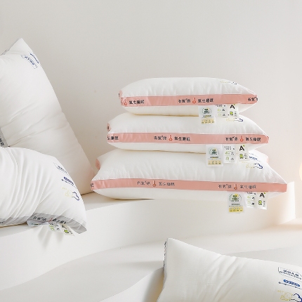 91家纺网 家纺一手货源 找家纺 （总）2024新款 深睡更持久 倍舒适有氧绵羽丝绒枕芯 儿童 学生 成人护颈枕头