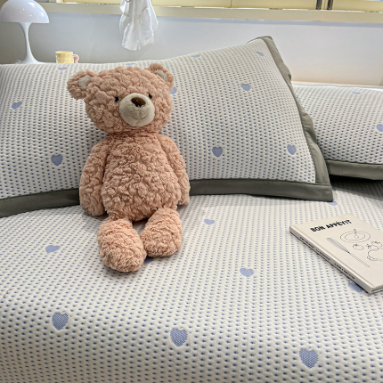 91家纺网 家纺一手货源 找家纺 （总）川悦生活 2024新款610克凉感刺绣豆豆凉席