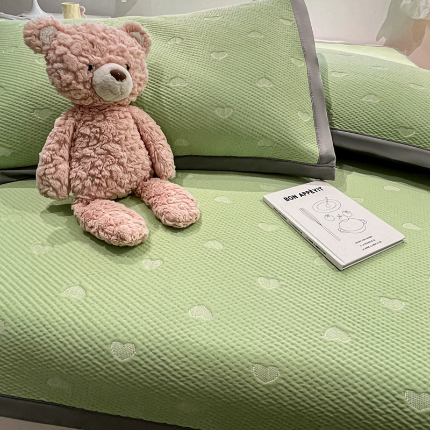 91家纺网 家纺一手货源 找家纺 （总）川悦生活 2024新款610克凉感刺绣豆豆凉席