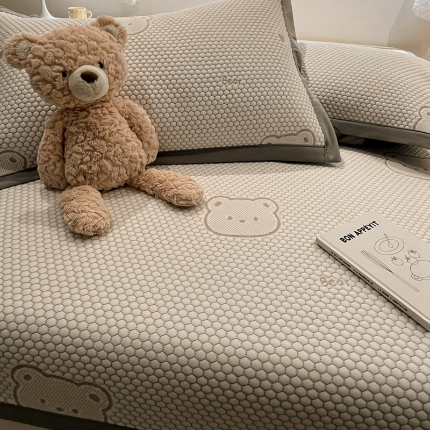 91家纺网 家纺一手货源 找家纺 （总）川悦生活 2024新款610克凉感刺绣豆豆凉席