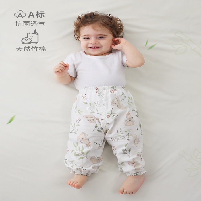 91家纺网 家纺一手货源 找家纺 （总）新品！【纯棉纱布】婴儿连体衣a类纯棉薄款宝宝春夏季全棉空调服睡衣