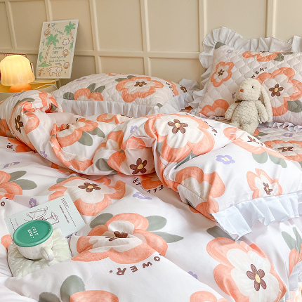 91家纺网 家纺一手货源 找家纺 （总）薇梦蚊帐 2025新款磨毛印花床盖四件套