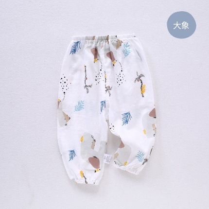 91家纺网 家纺一手货源 找家纺 （总）防蚊裤婴儿a类竹纤维裤子竹棉纱布薄款空调夏季男女儿童宝宝睡裤