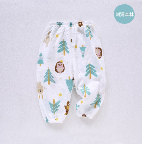 91家纺网 家纺一手货源 找家纺 （总）防蚊裤婴儿a类竹纤维裤子竹棉纱布薄款空调夏季男女儿童宝宝睡裤