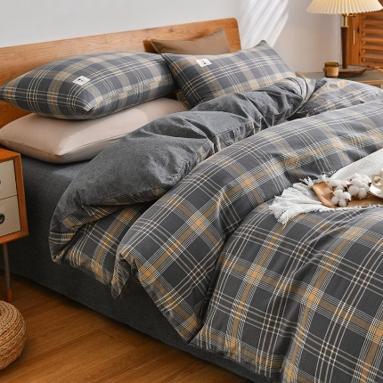 91家纺网 家纺一手货源 找家纺 （总）2024-全棉色织四件套单品床单被套枕套单品学生四件套