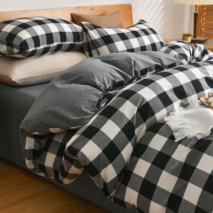 91家纺网 家纺一手货源 找家纺 （总）2024-全棉色织四件套单品床单被套枕套单品学生四件套