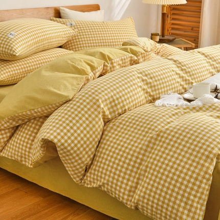 91家纺网 家纺一手货源 找家纺 （总）2024-全棉色织四件套单品床单被套枕套单品学生四件套