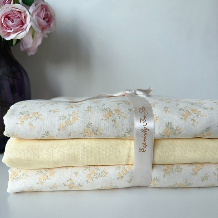 91家纺网 家纺一手货源 找家纺 麦伦家居 2024春夏新品全棉有氧双层纱印花系列四件套（叠拍图）晴天