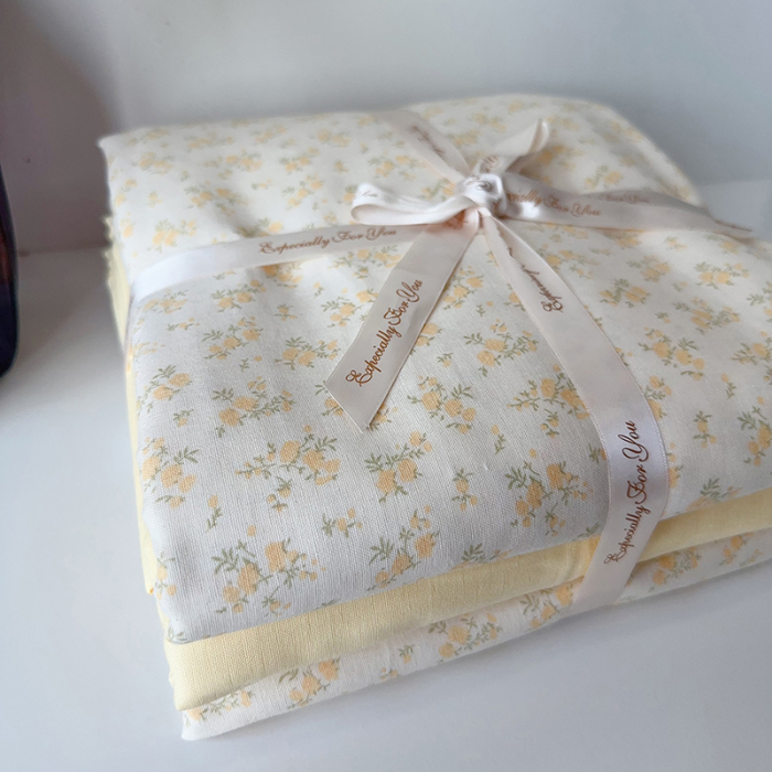 91家纺网 家纺一手货源 找家纺 麦伦家居 2024春夏新品全棉有氧双层纱印花系列四件套（叠拍图）晴天