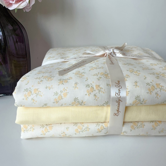 91家纺网 家纺一手货源 找家纺 麦伦家居 2024春夏新品全棉有氧双层纱印花系列四件套（叠拍图）晴天